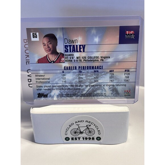 Dawn Staley USA Rookie Card 2000 Topps South Carolina Gamecocks Head Coach WNBA - Picture 2 of 2